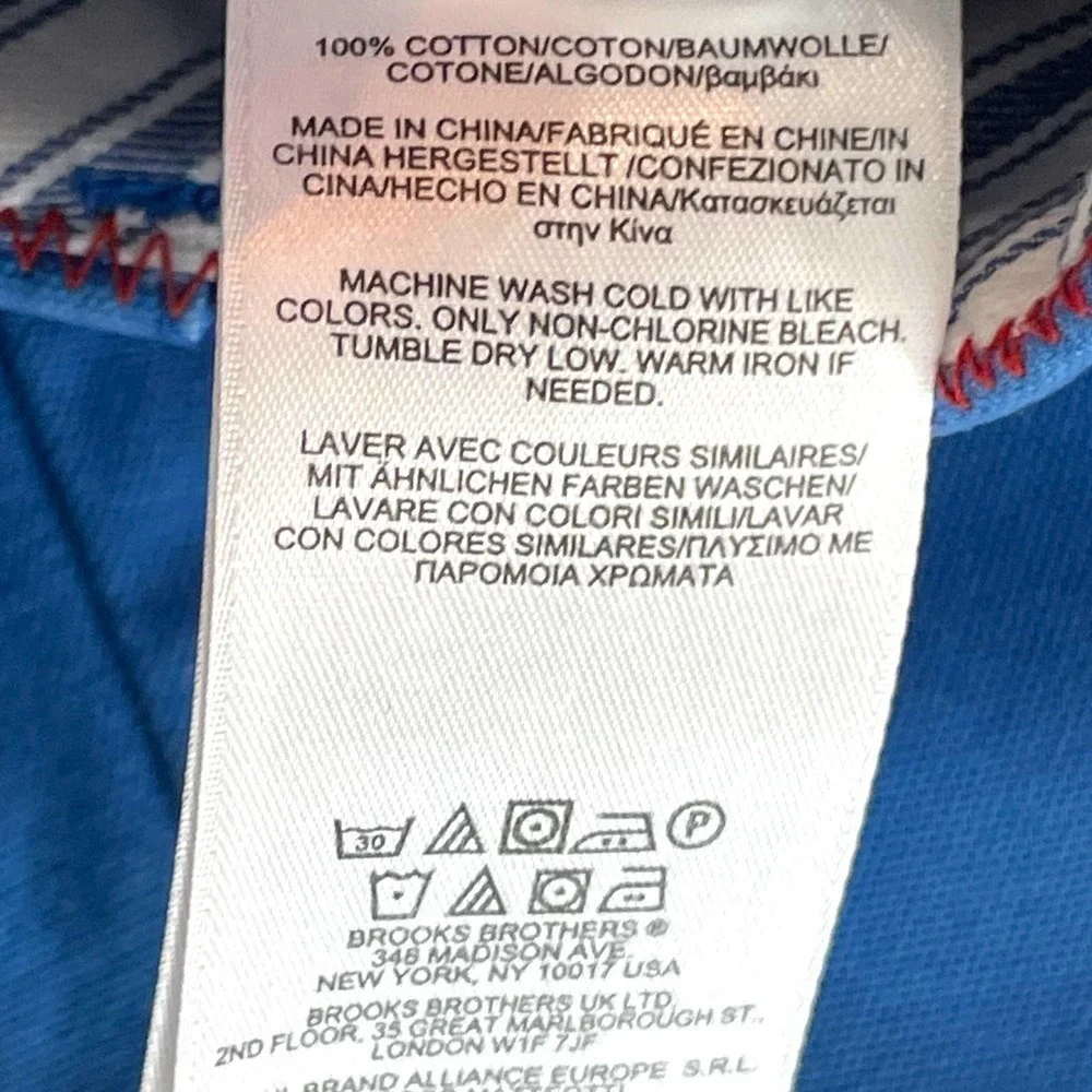 BROOKS Brother 346 Blue Mid Rise Natalie Fit Straight Chino Pants Women’s Size 6